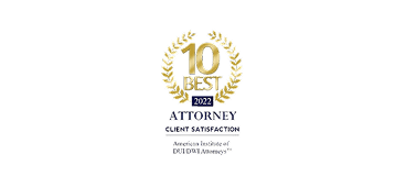 10 Best Attorney for Client Satisfaction badge – American Institute of Legal Counsel