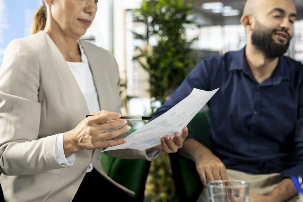 Workers Compensation Claim: work team analyzing document