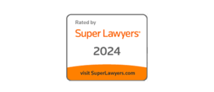 Rated by Super Lawyers 2024 badge